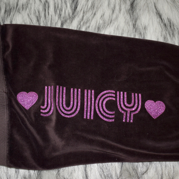 Juicy Couture Brown Velour Track Pants - Picture 3 of 4